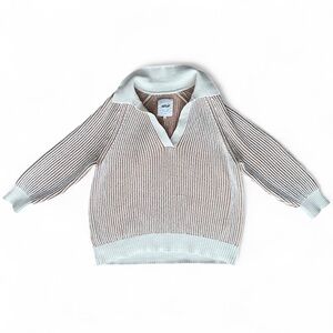 Aerie Oversized Ribbed Collared Sweater